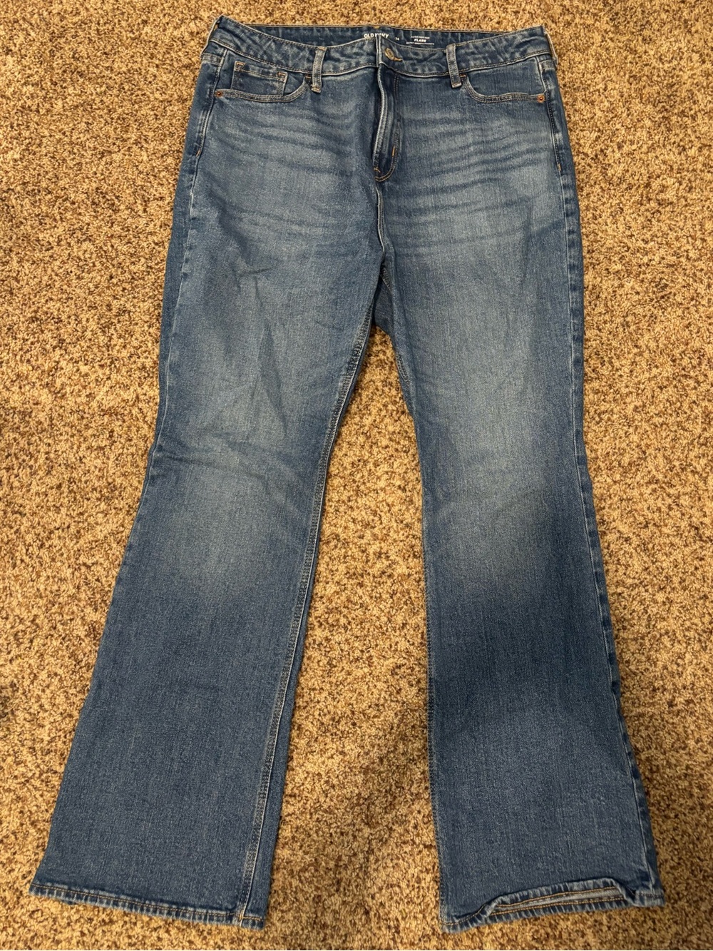 Old Navy Classic Women's Blue Denim Jeans - Casual Flare